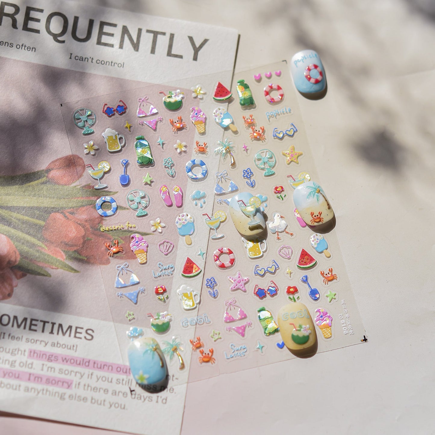 Hello Claws | Summer Holiday Nail Deco Sticker