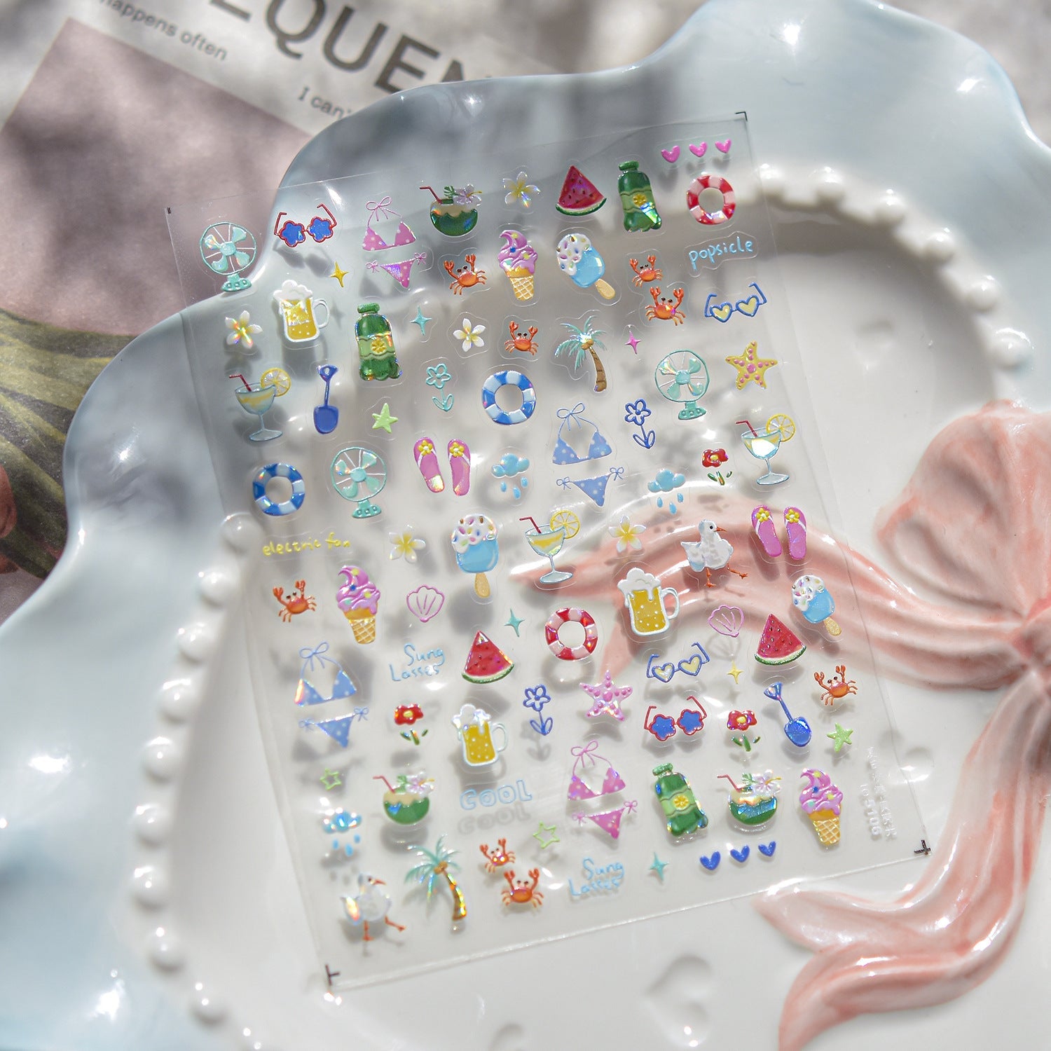 Hello Claws | Summer Holiday Nail Deco Sticker