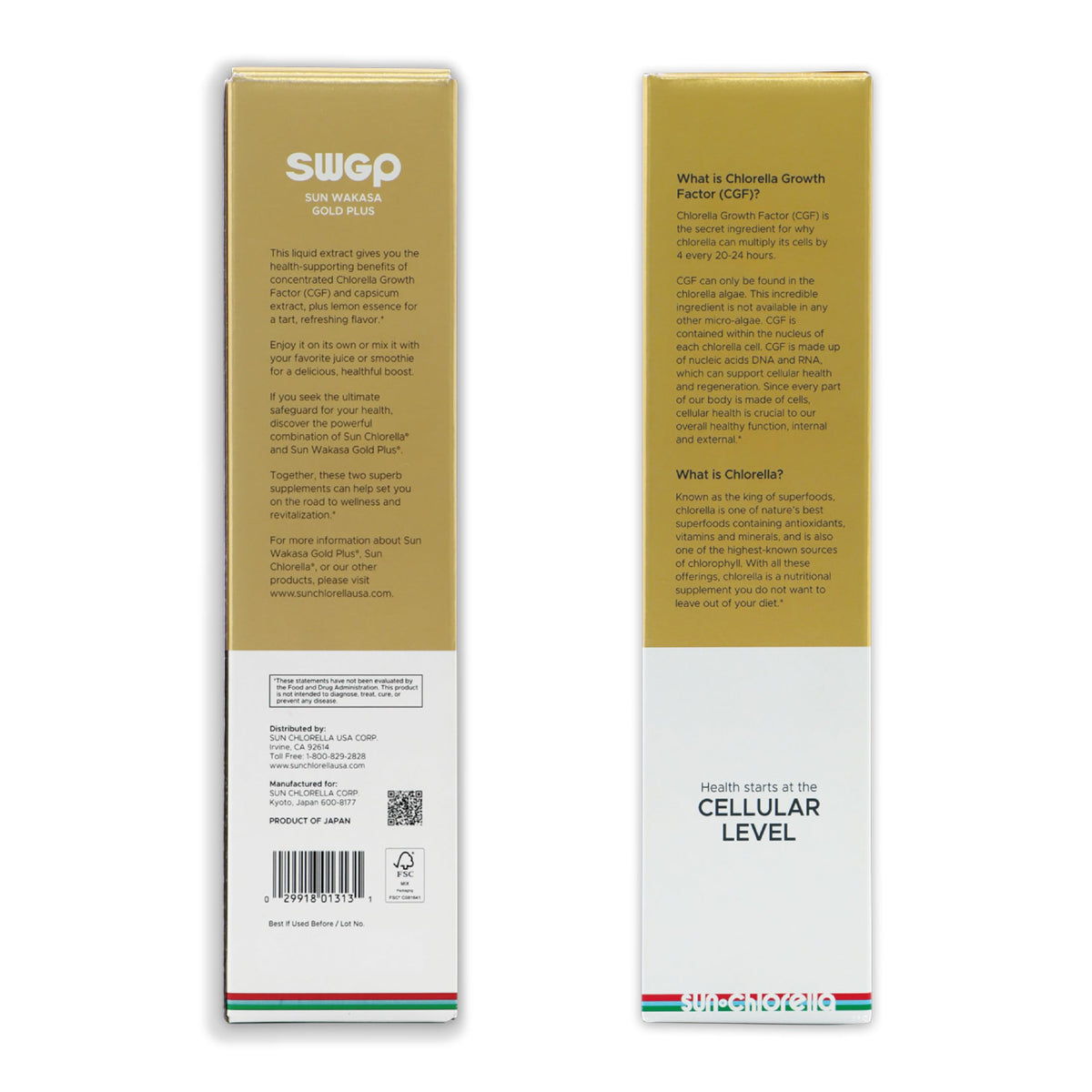 Sun Chlorella Sun Wakasa Gold Plus – Immune Support, Energy & Gut Health (Gluten Free, Vegan)