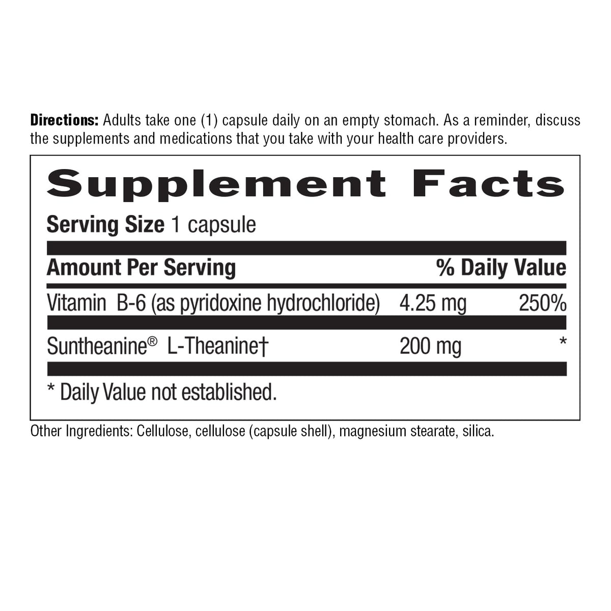 Country Life Suntheanine L-Theanine – 60 Vegan Capsules | Stress Relief, Focus & Sleep