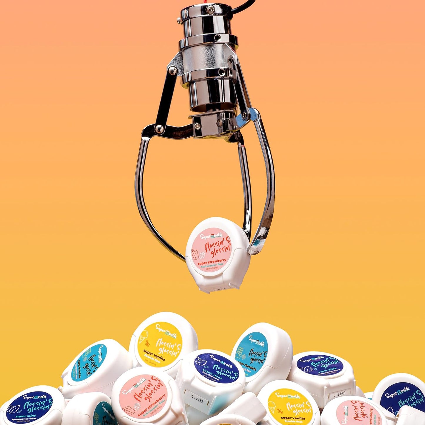 SuperMouth Fluoride-Free Floss – Expanding Floss for Plaque Removal & Enamel Support