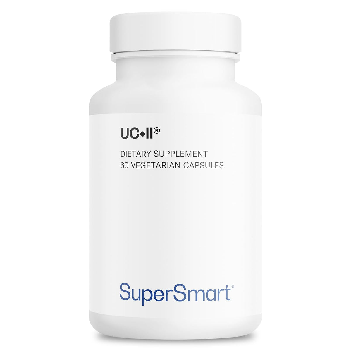 Supersmart UC-II Supplement – 40 mg/Day Undenatured Type II Collagen | Non-GMO, Gluten Free | 60 Vegetarian Capsules
