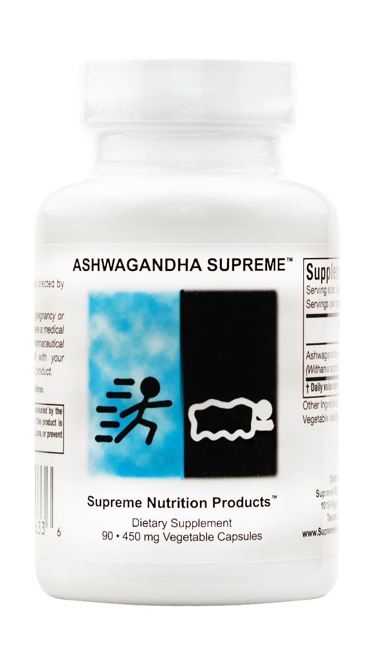 Supreme Nutrition Ashwagandha Supreme - 90 Pure Vegetarian Capsules