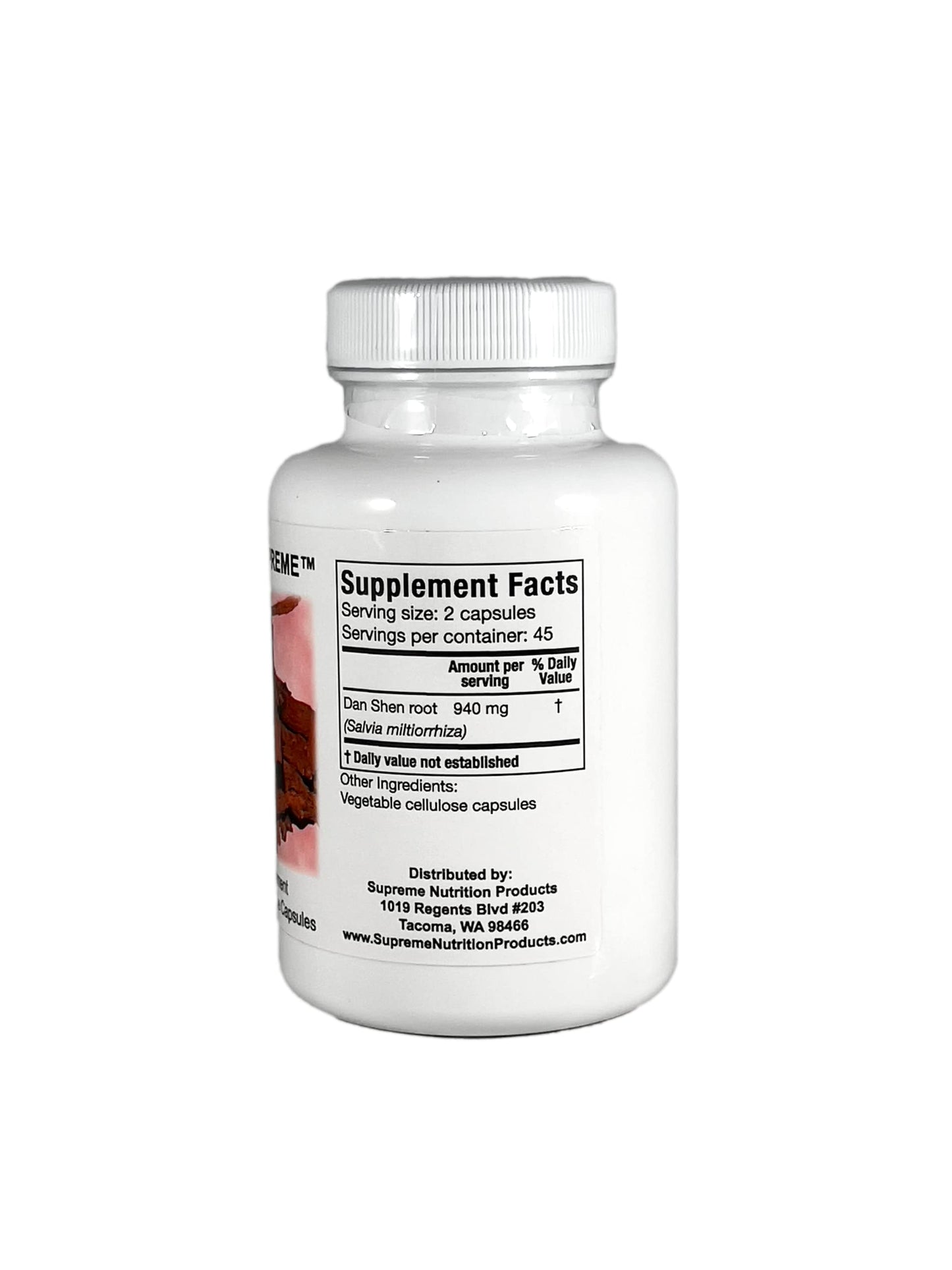 Supreme Nutrition Dan Shen Supreme – 90 Pure Red Sage Vegetarian Capsules