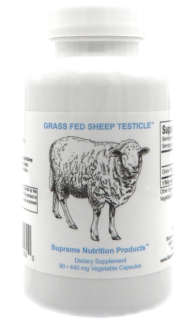 Supreme Nutrition Sheep Testicle — 100% Grass-Fed Ovine Testicle, 90 Capsules, New Zealand Finished
