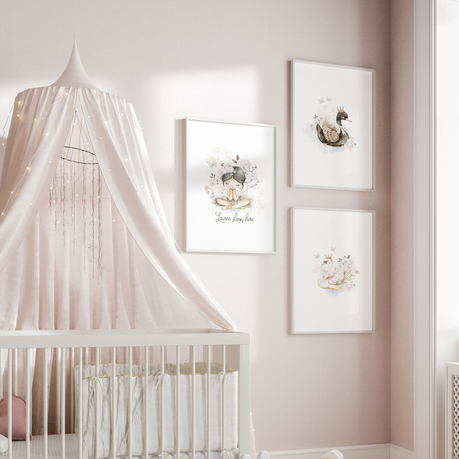 Swan Print | Set of 3 wall art prints