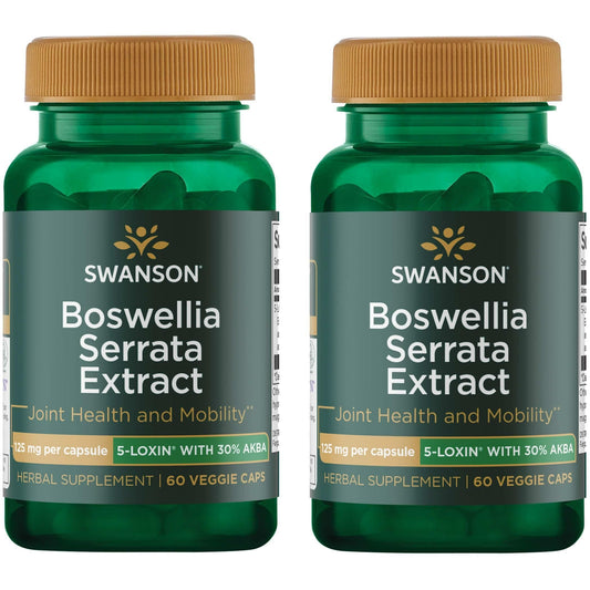 Swanson Boswellia Serrata Extract 125 mg – 60 Veg Caps (2-Pack)