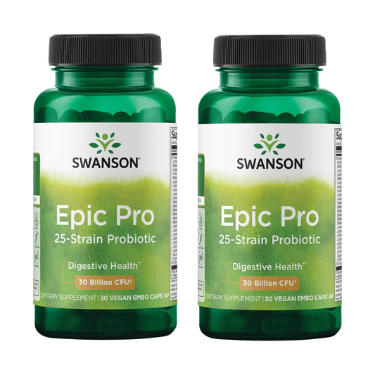 Swanson Epic-Pro 25-Strain Probiotic – 30B CFU, Digestive & Immune Support