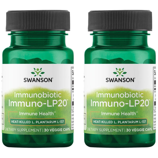 Swanson Immunobiotic Immuno-Lp20 50 Milligrams 30 Veg Capsules (2 Pack)