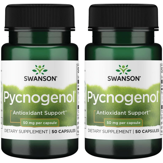 Swanson Pycnogenol 50 mg 50 Caps (2 Pack) – Joint & Brain Support