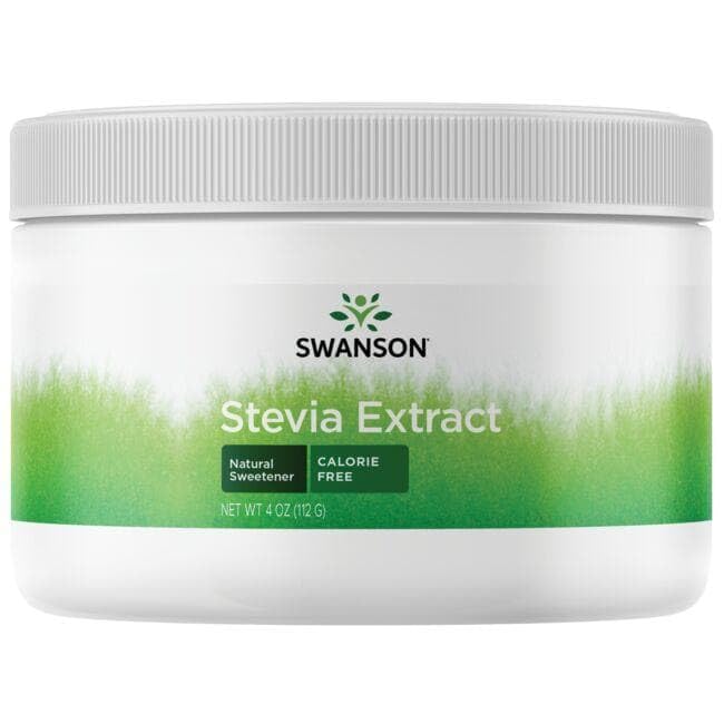 Swanson Stevia Ext Powder Calorie Free 4 oz | All-Natural Stevia Extract