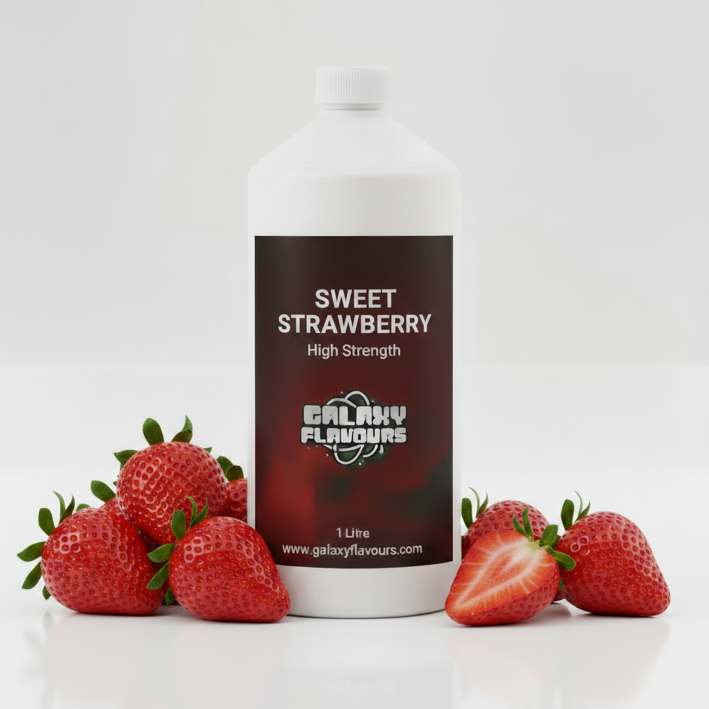 Sweet Strawberry Food Flavouring - Professional High Strength - 1 Litre