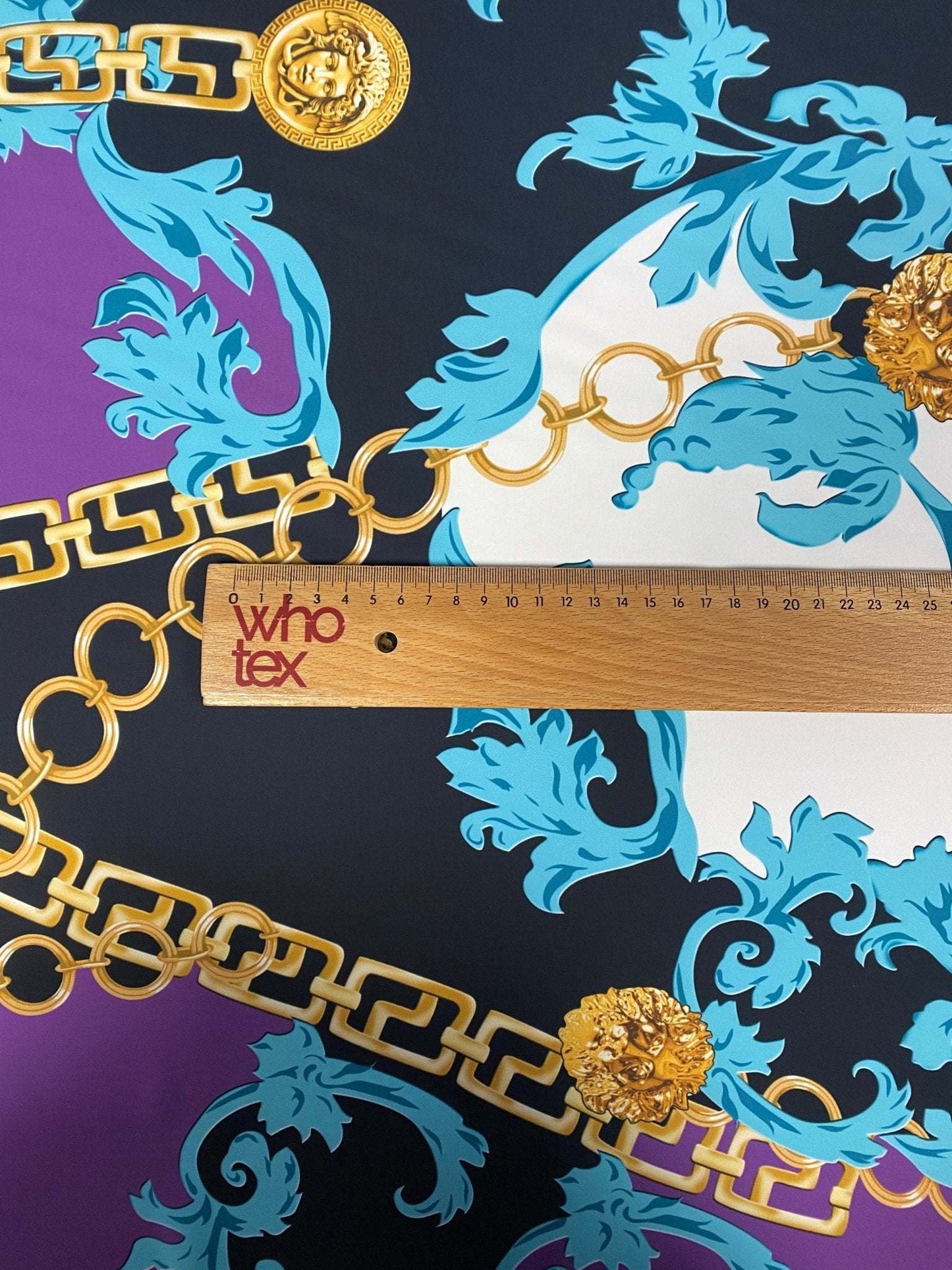 Swirl Pattern Crepe Fabric Sold by Metre