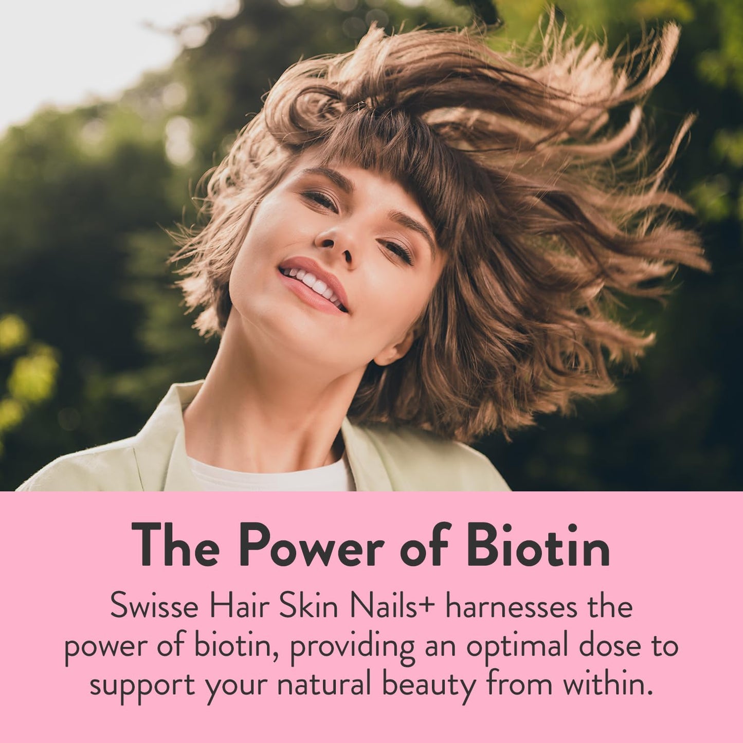 Swisse Biotin Hair Skin & Nails Supplement for Women & Men | 5 Months Supply | Milk Thistle, Biotin, Vitamin C, Zinc & Iron | Supports Hair Growth & Collagen Production | Collagen Supplement | 150 Tablets