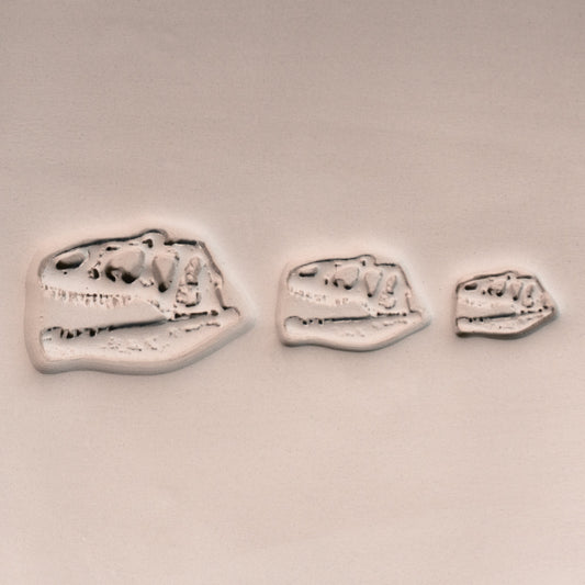 T-Rex Dinosaur Skull Fossil Stamp - Photo Textured - Style #1