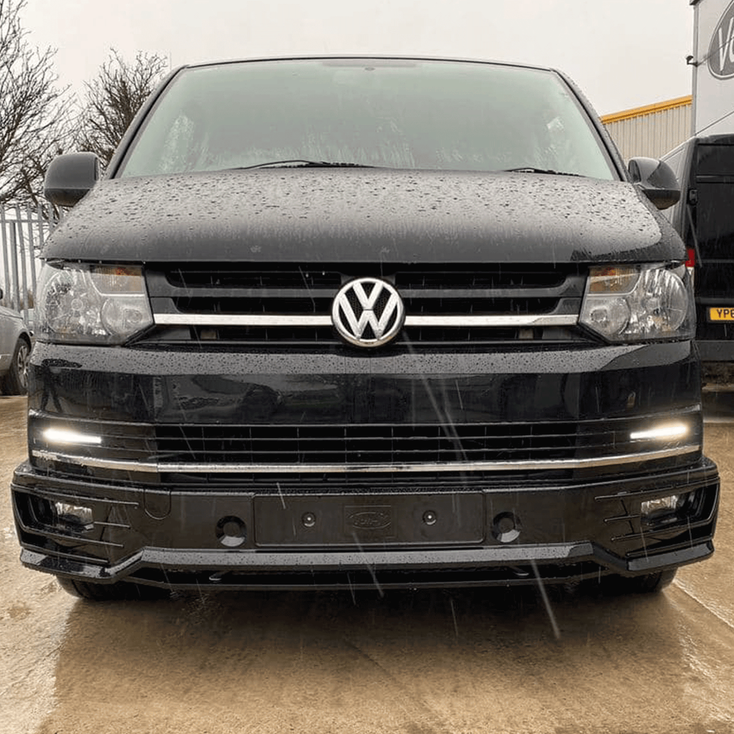 For VW T5.1 Transporter Front Sportline Spoiler & Splitter – T5-X Styling, Painted & Ready to Fit | Van-X