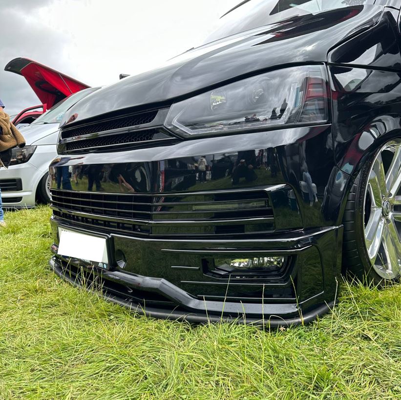 For VW T6 Transporter Front Sportline Spoiler & Splitter Painted Ready to Fit – Front End Styling Upgrade | Van-X