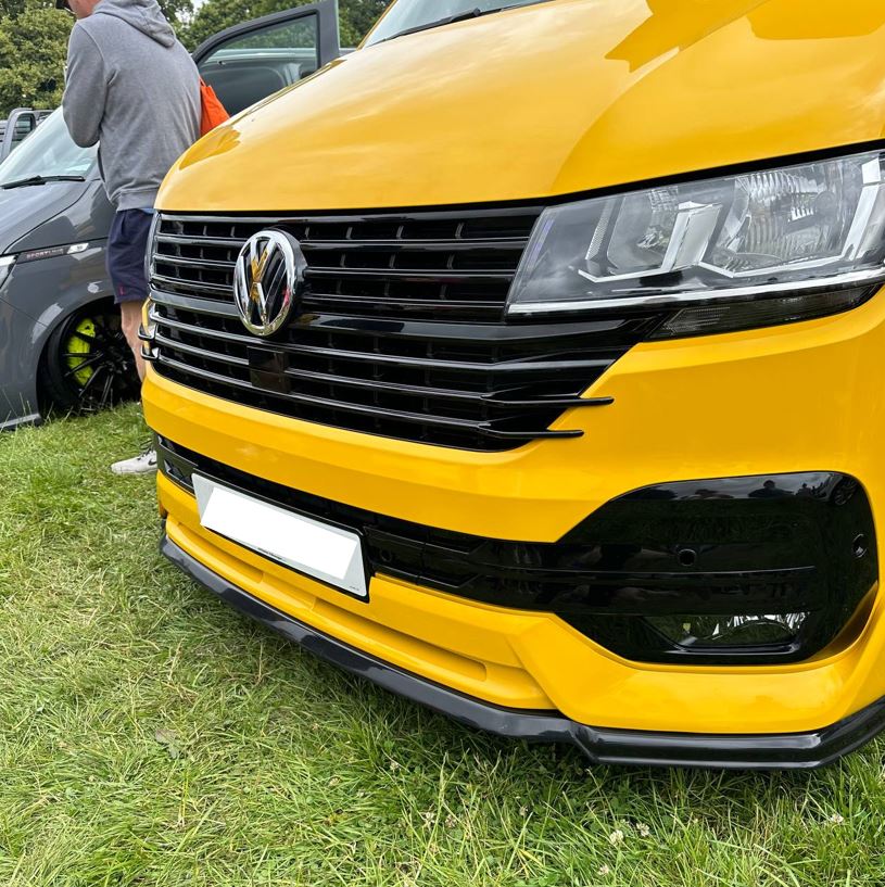 For VW T6.1 Front Grille Side Fins – Gloss Black Finish (Set of 4) | Van-X