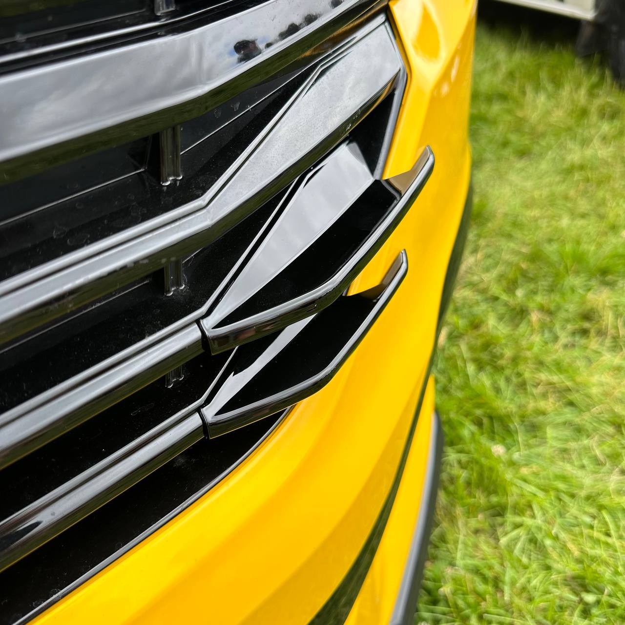 For VW T6.1 Front Grille Side Fins – Gloss Black Finish (Set of 4) | Van-X