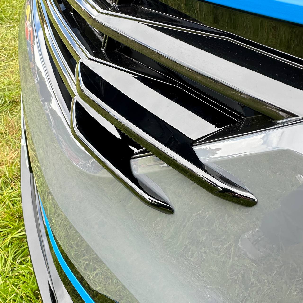 For VW T6.1 Front Grille Side Fins – Gloss Black Finish (Set of 4) | Van-X
