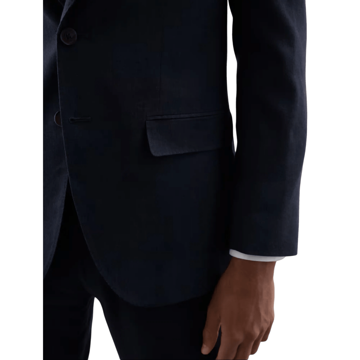 Tailored Fit Italian Performance Linen Blend Suit Jacket