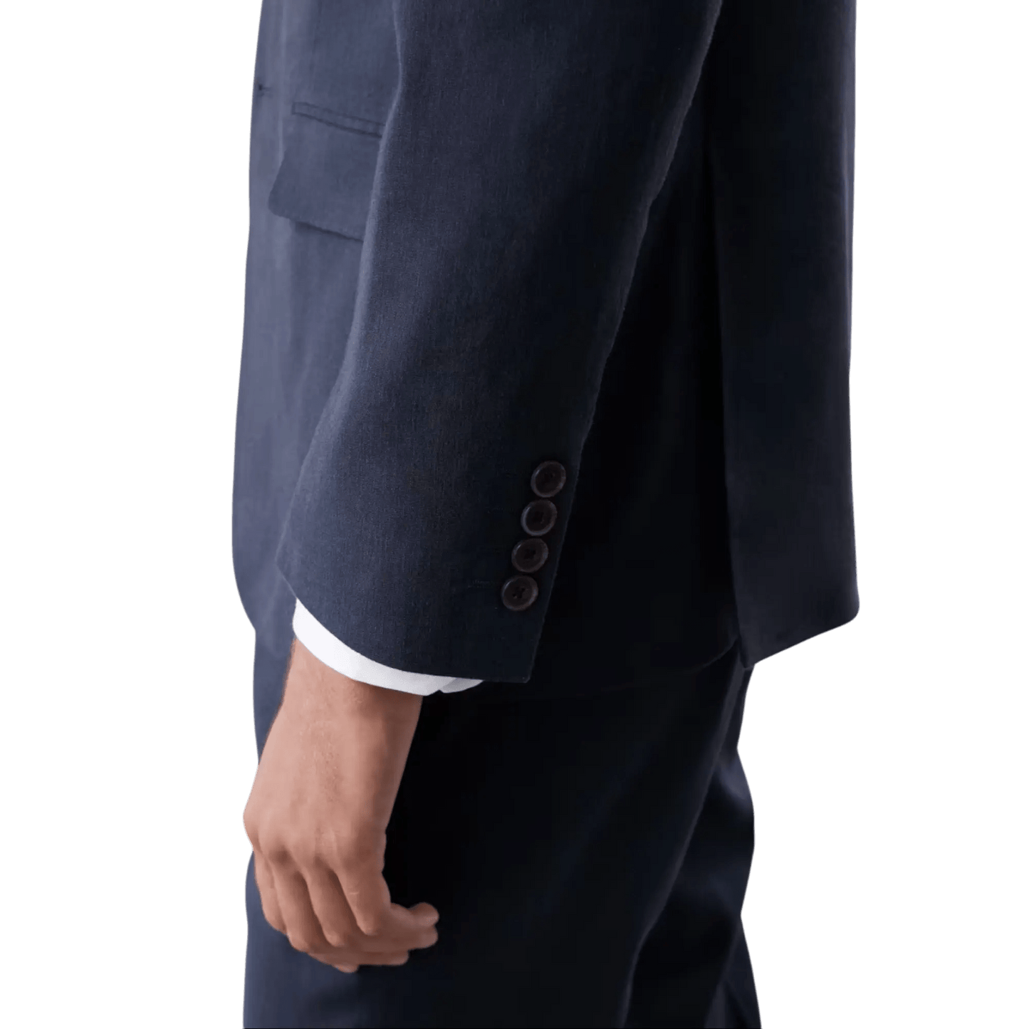 Tailored Fit Italian Performance Linen Blend Suit Jacket