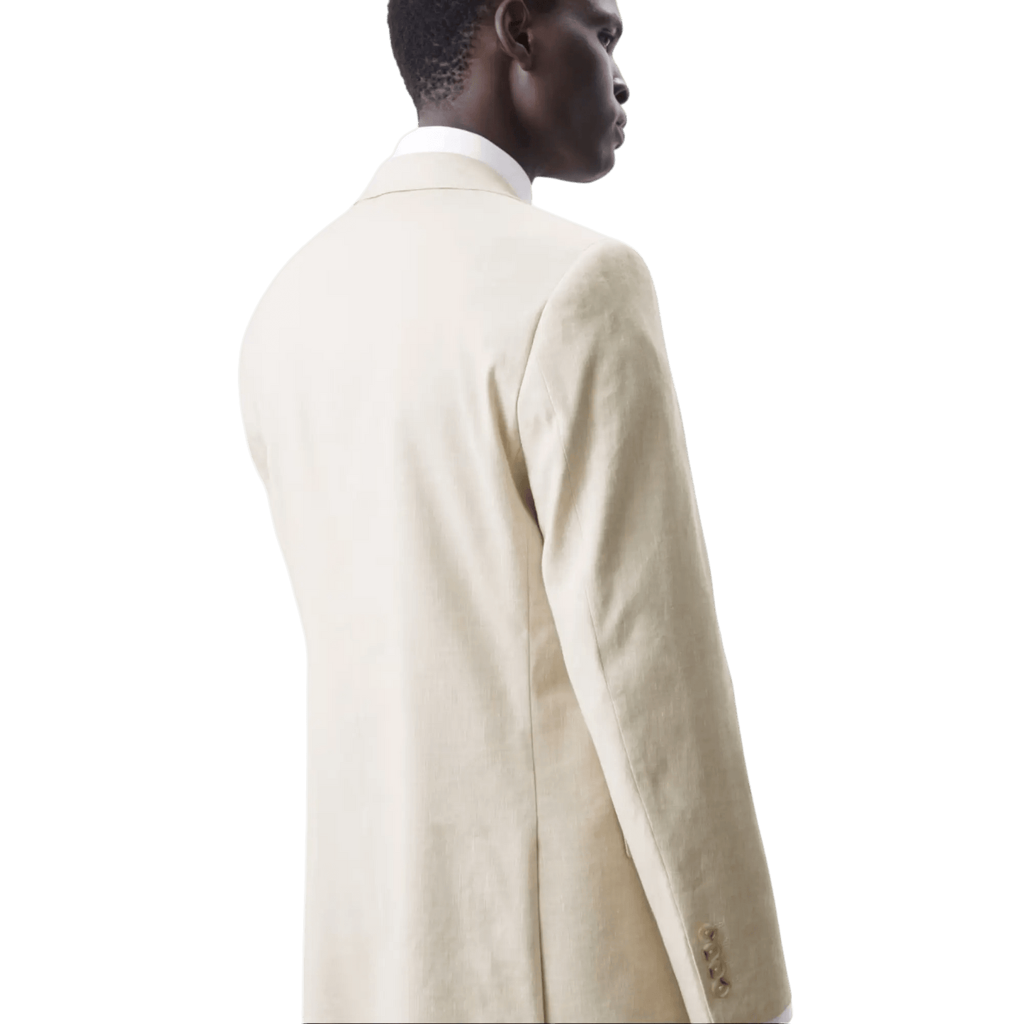 Tailored Fit Italian Performance Linen Blend Suit Jacket