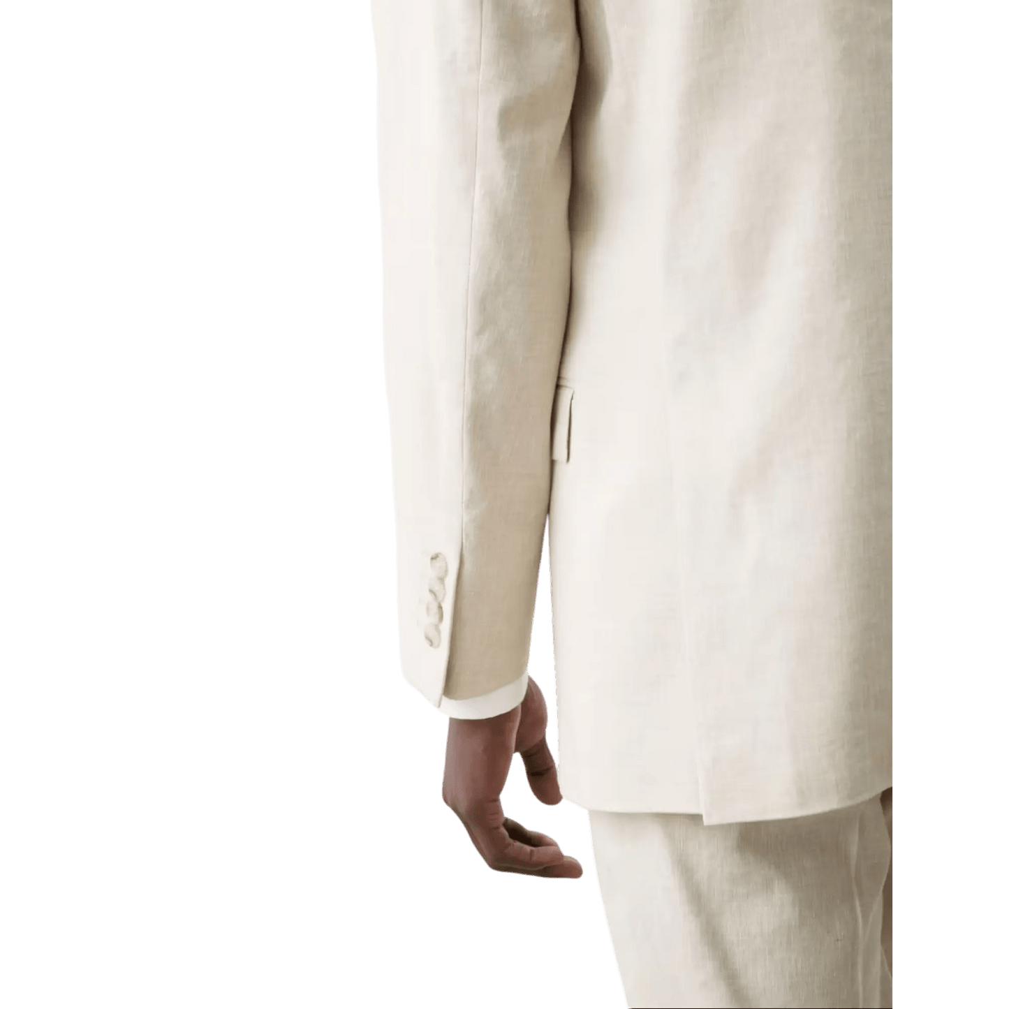 Tailored Fit Italian Performance Linen Blend Suit Jacket