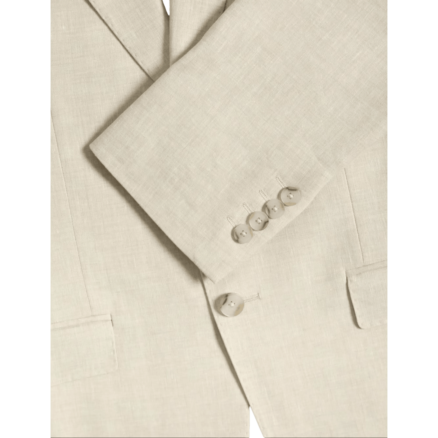 Tailored Fit Italian Performance Linen Blend Suit Jacket