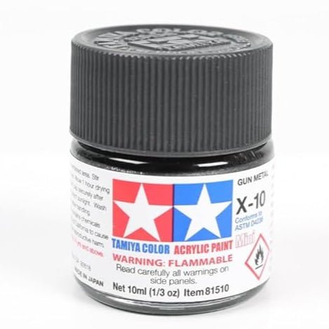 Tamiya Acrylic Paint Mini X-10 Gun Metal
