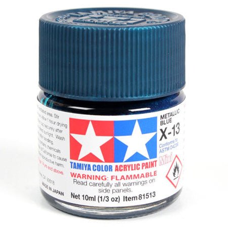 Tamiya Acrylic Paint Mini X-13 Metallic Blue