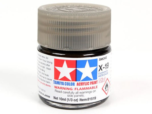 Tamiya Acrylic Paint Mini X-19 Smoke