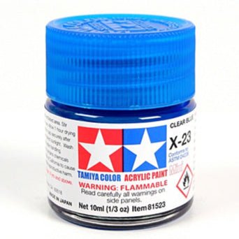 Tamiya Acrylic Paint Mini X-23 Clear Blue