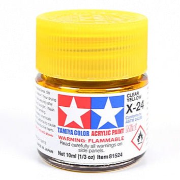 Tamiya Acrylic Paint Mini X-24 Clear Yellow