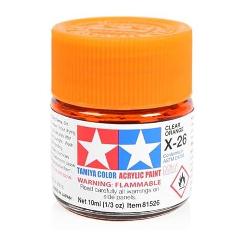 Tamiya Acrylic Paint Mini X-26 Clear Orange