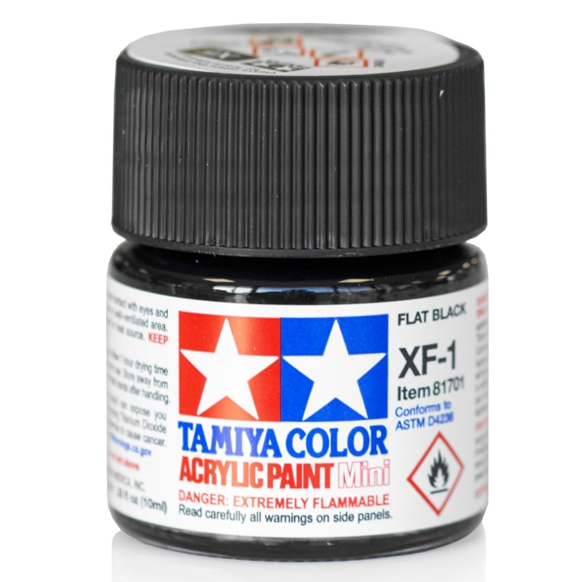 Tamiya Acrylic Paint Mini XF-1 Flat Black