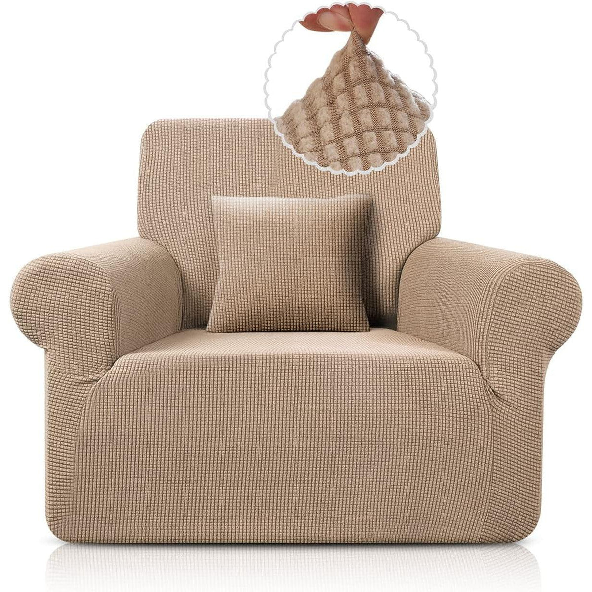 Sofa Cover 1 Seater Stretch Slipcover 80-120cm Elastic Protector TAOCOCO