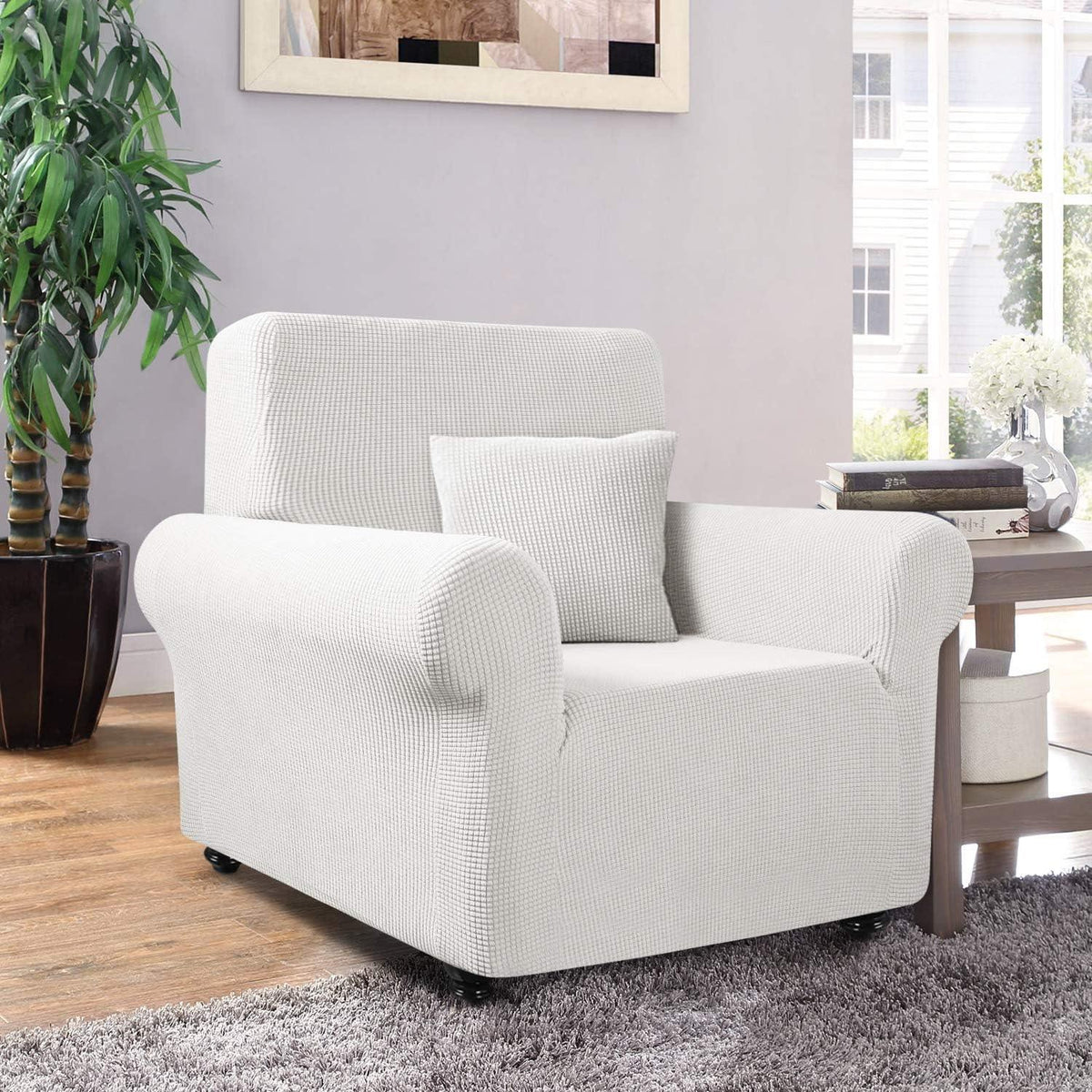 Sofa Cover 1 Seater Stretch Slipcover 80-120cm Elastic Protector TAOCOCO