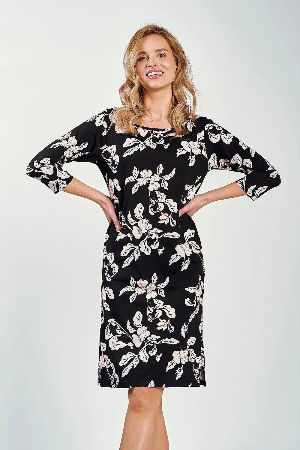 Taro semi-circular neckline Nightshirt