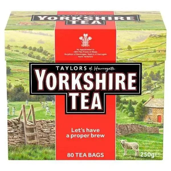 Taylors of Harrogate Yorkshire Tea 80 Tea Bags (Case of 5)