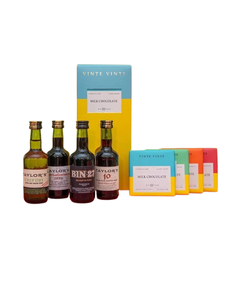Taylor's Vinte Vinte Port & Chocolate Tasting Pack 4 X 5cl