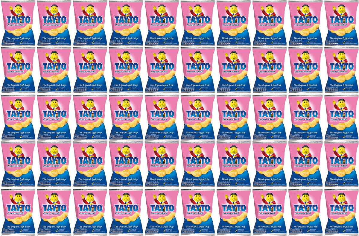 50 x Tayto Prawn Cocktail Flavour Potato Crisps 35G