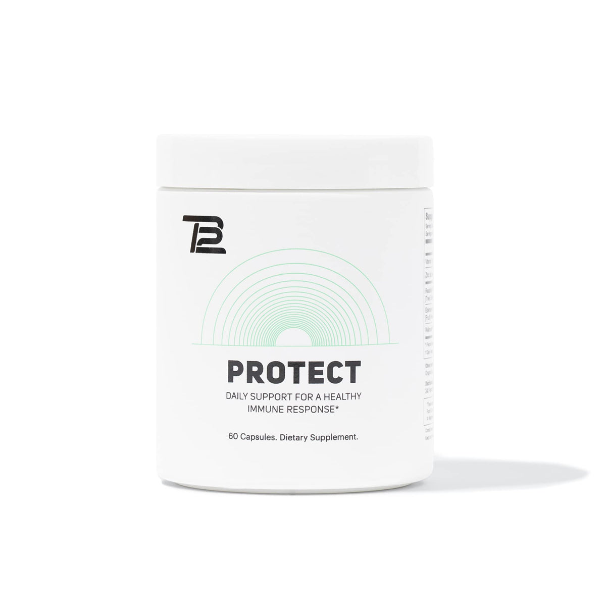 TB12 Protect – Premium 5-in-1 Immune Support with Zinc, Vitamin C, Beta Glucan, Elderberry | 60 Capsules