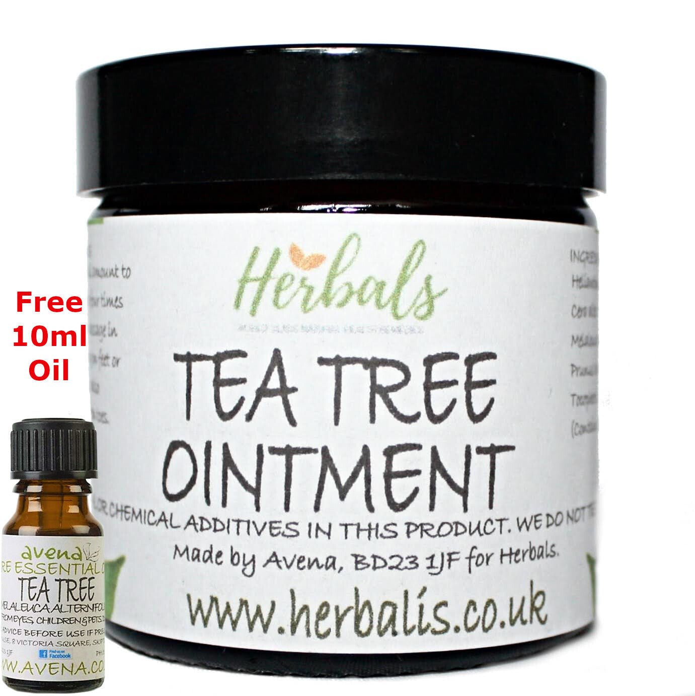 Tea Tree Cream 60ml Natures Powerful Antiseptic Antifungal Use + Free Oil 10ml
