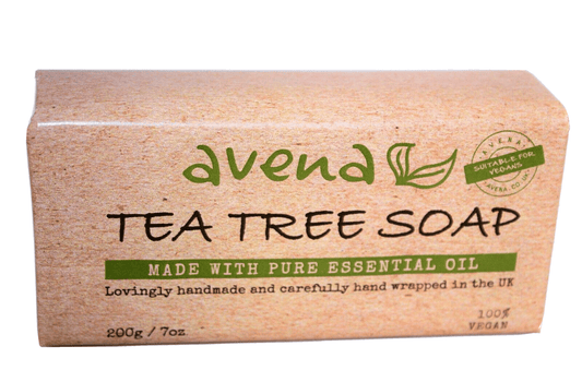 Tea Tree Oil Soap Bar 200g Natural Antiseptic Fungicide Moisturises and Vegan