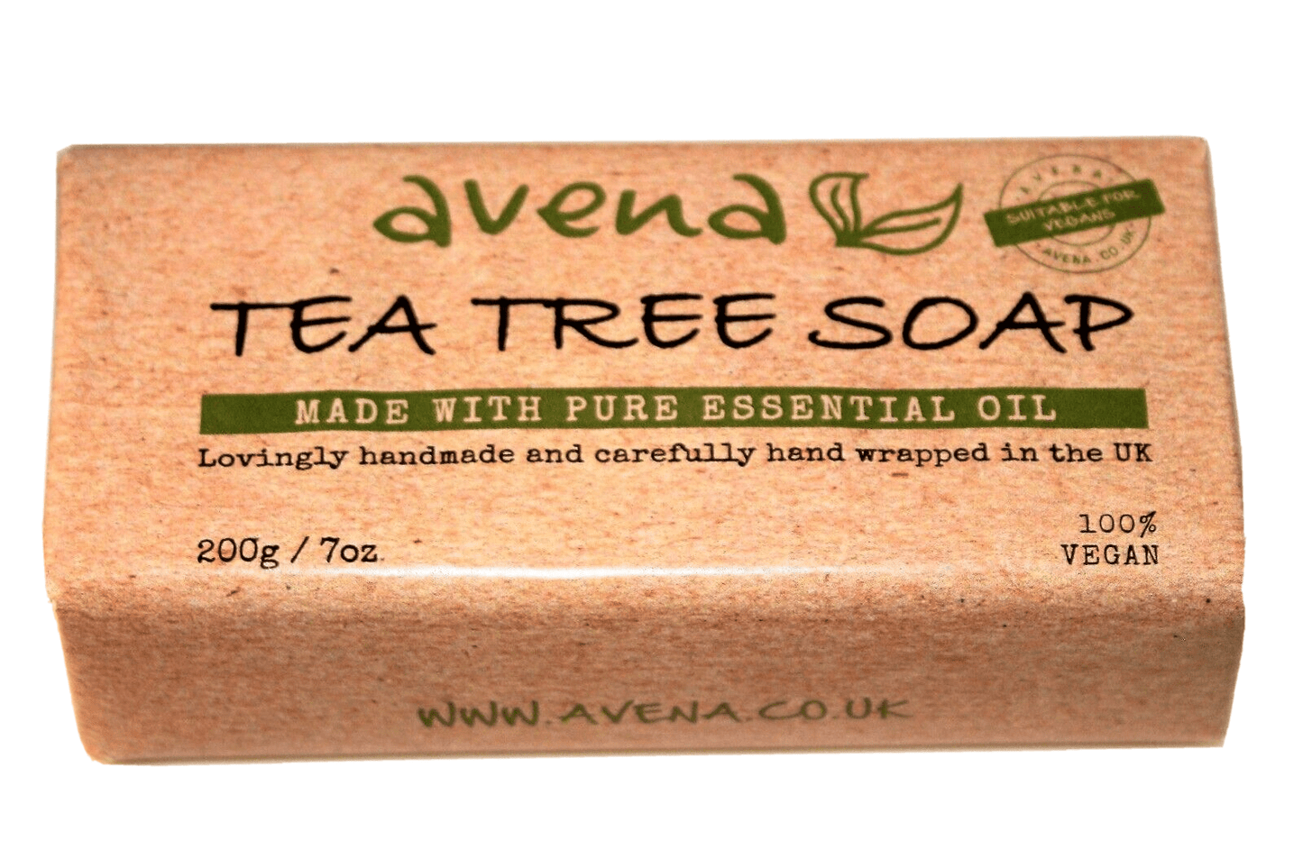 Tea Tree Oil Soap Bar 200g Natural Antiseptic Fungicide Moisturizes and Vegan