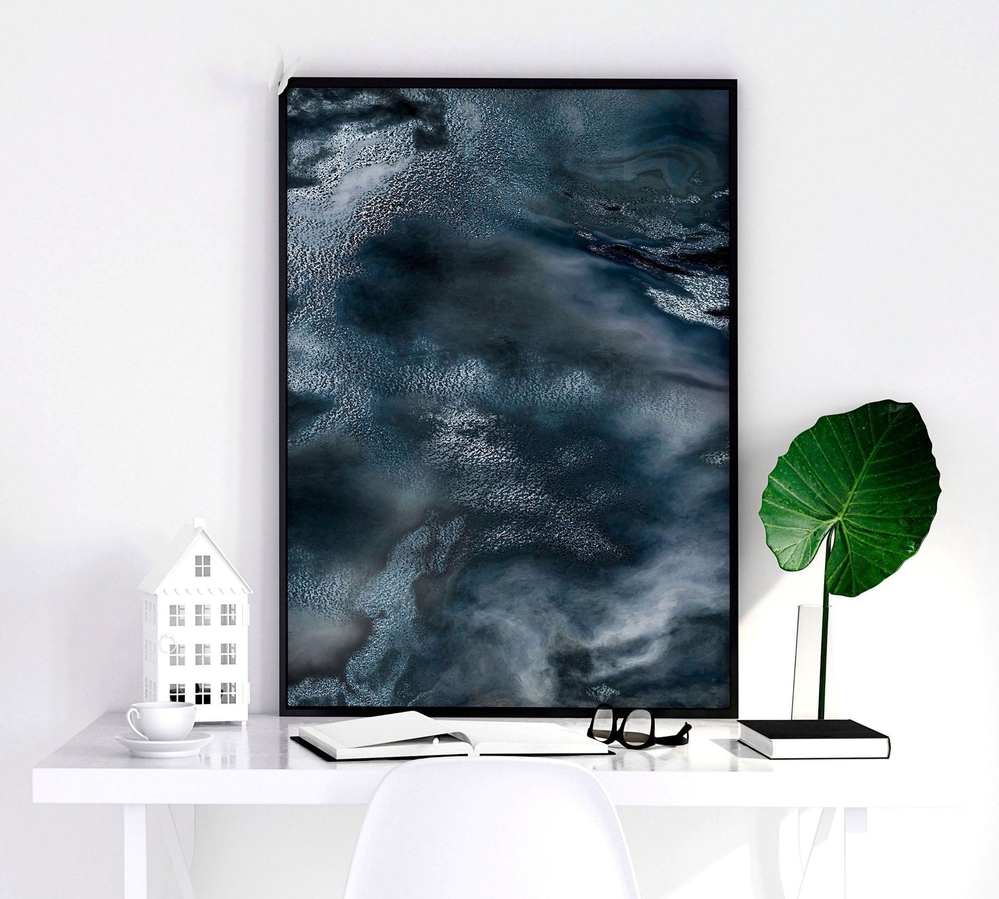 Teal Coloured Wall Art | set of 3 framed wall art prints