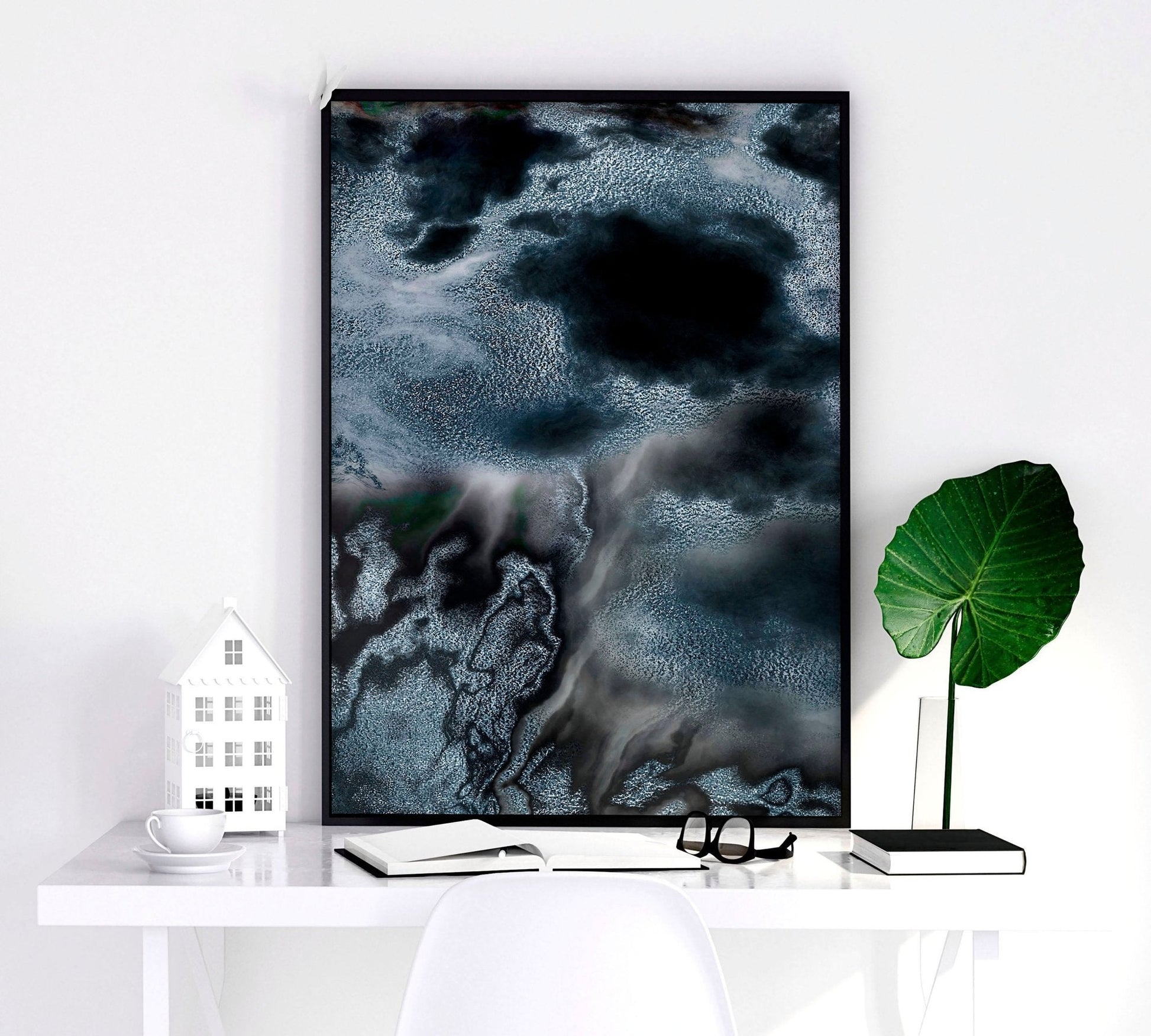 Teal Coloured Wall Art | set of 3 framed wall art prints