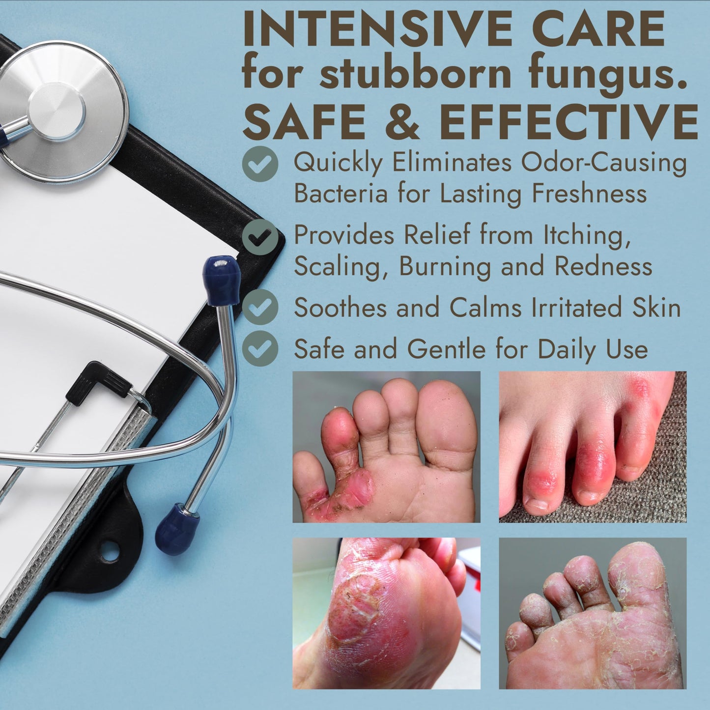 Tea Tree Oil Antifungal Foot Gel | Terramed Just Think Comfort | No-Touch Applicator | 1-Week Option