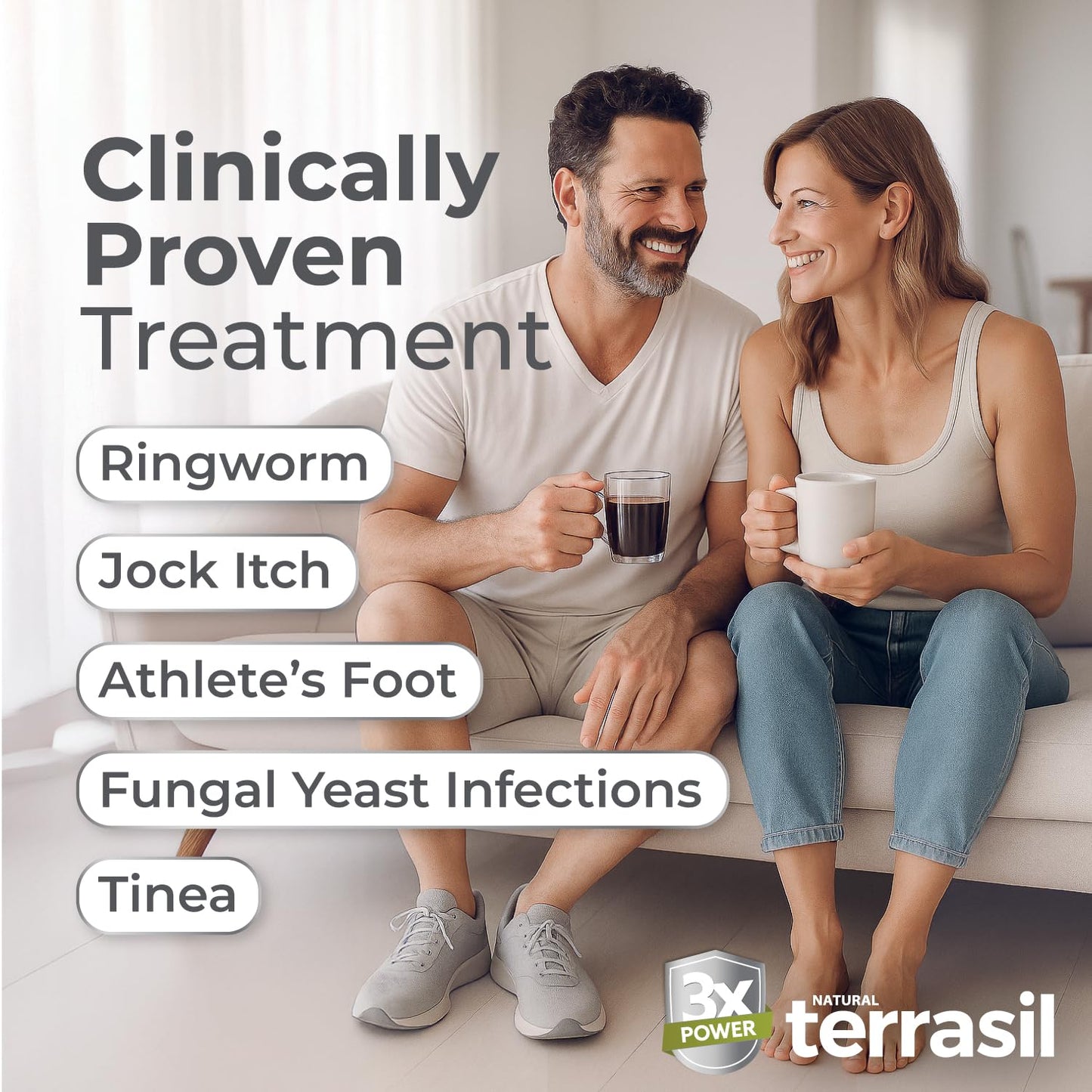 Terrasil Antifungal Treatment Kit (14g Tube + 75g Soap Bar) | Clotrimazole + Natural Ingredients